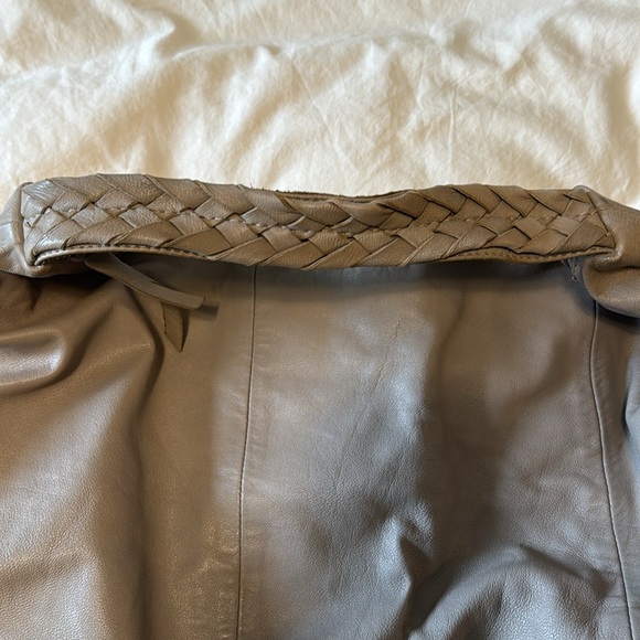 Danier Grey Leather Hobo Bag - Picture 2 of 11